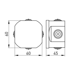 Коробка распределительная e.db.pro.d50.50 p016107